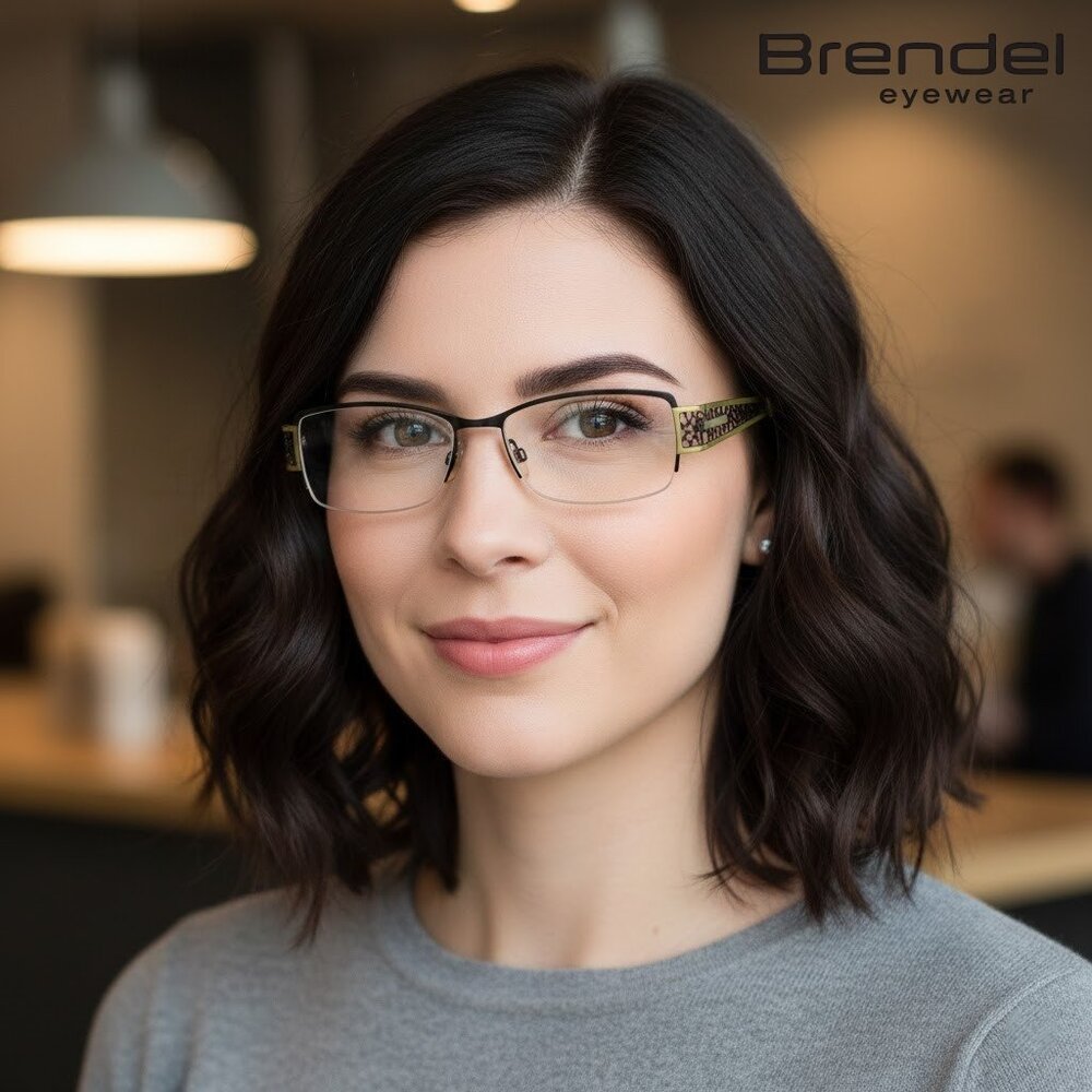 Brendel 902001 Women’s Green Metal Temple Optical/Prescription Eyeglasses Frame